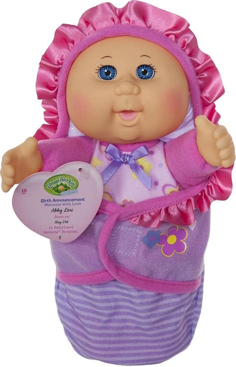 Cabbage Patch Kids Newborn Baby Doll Girl - Comes with Swaddle Blanket and Unique Adoption Birth ...