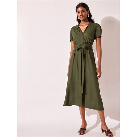 Buy The Label Life Olive Belted Midi Dress (Set of 2) Online