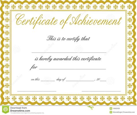 Blank Certificate Of Achievement Template – Sample.gelorailmu.com