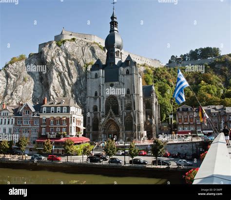 Cathedral And Citadel; Dinant Namur Belgium Stock Photo - Alamy