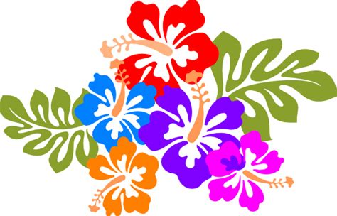 Hawaiian luau tiki flowers clipart clipart kid 3 – Clipartix