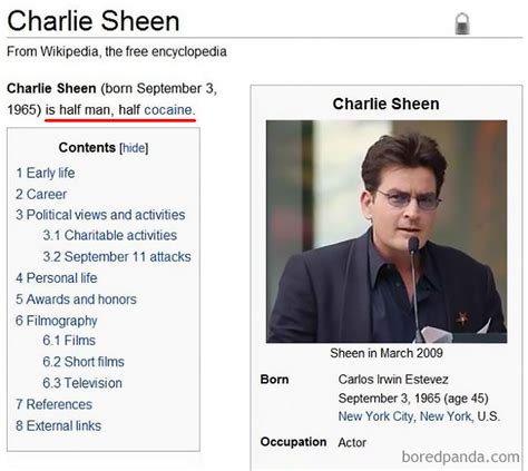 10+ Of The Funniest Wikipedia Edits By Internet Vandals | Bored Panda