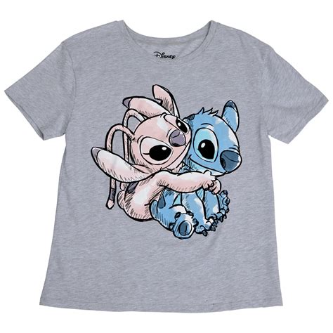 Disney Lilo and Stitch Angel Hugging Stitch T-Shirt-XLarge - Walmart.com