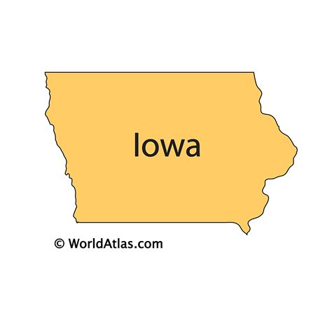 Map Outline State Outline Iowa State State Map Printa - vrogue.co