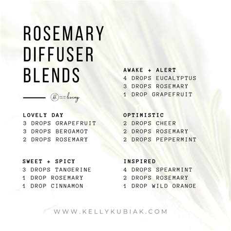 Diffuser Blends with Rosemary Essential Oil Essential Oil Carrier Oils, Essential Oils Guide ...