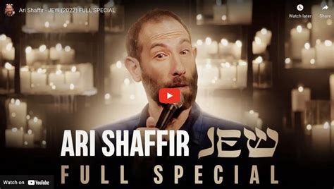 WILL YOU BE ARI SHAFFIR’S ‘JEW’ SIX MILLIONTH VIEW? - Stand Up World