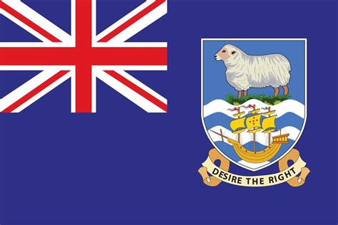 Flag of the Falkland Islands. 10550242 Vector Art at Vecteezy