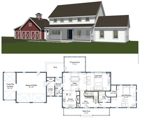 New Yankee Barn Homes Floor Plans