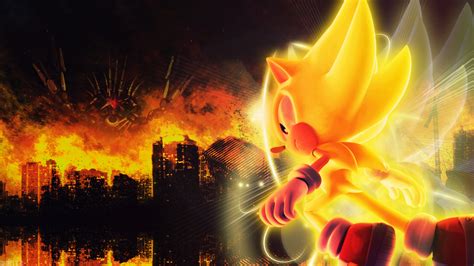 Super Sonic Vs Metal Overlord - Wallpaper by SonicTheHedgehogBG on ...