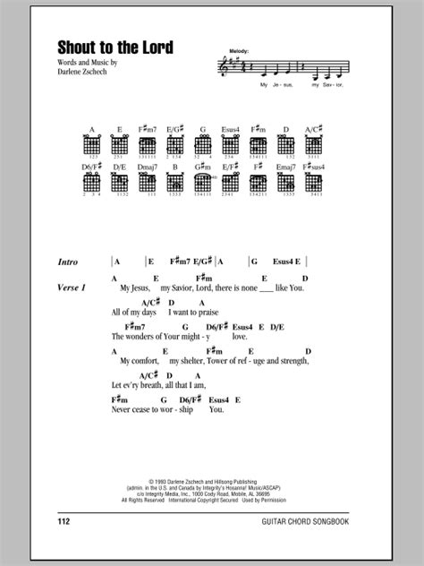 Shout To The Lord by Carman - Guitar Chords/Lyrics - Guitar Instructor