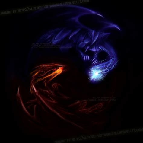 Red vs Blue Eyes Dragons by slifertheskydragon on DeviantArt