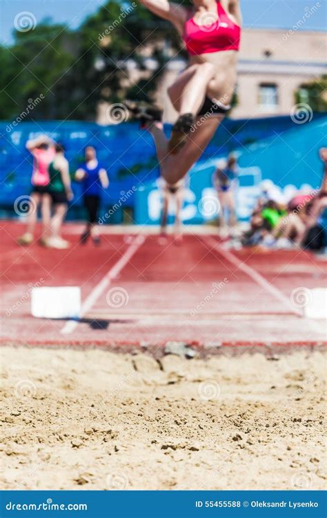 Athletics Long Jump Sand Pit With Marks Royalty-Free Stock Photo | CartoonDealer.com #63044373