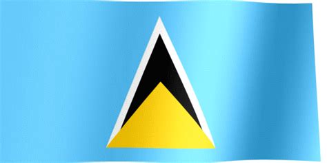 Saint Lucia Flag GIF | All Waving Flags