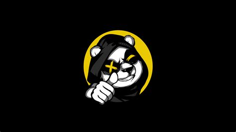 Cool Panda Thumb Up Minimal 4k Wallpaper,HD Artist Wallpapers,4k Wallpapers,Images,Backgrounds ...