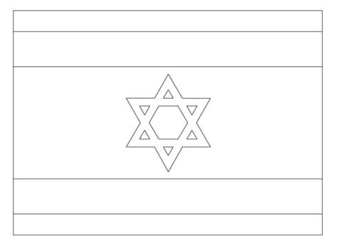 Awesome Flag Of Israel coloring page - Download, Print or Color Online for Free