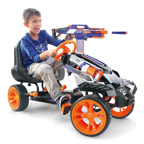 The NERF Battle Racer by Hauck Toys is a Pedal-Powered Go-Kart That Stores NERF Weaponry