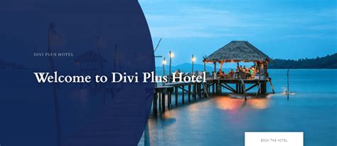 Hero - Hotel - Divi Plus