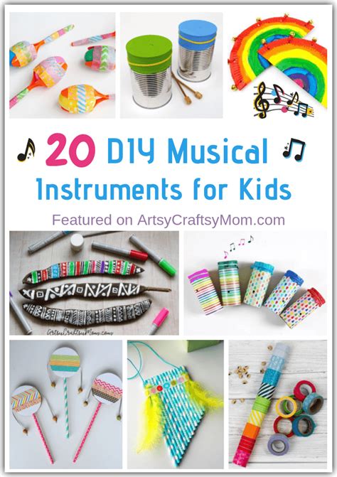 20 DIY Musical Instruments for Kids to Make