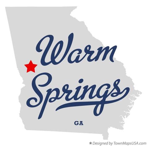 Map of Warm Springs, GA, Georgia