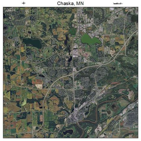 Aerial Photography Map of Chaska, MN Minnesota