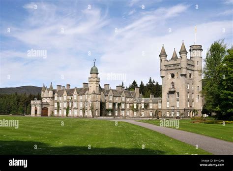 United Kingdom, Scotland, Aberdeenshire, Ballater, Balmoral Castle Estates, Balmoral castle in ...