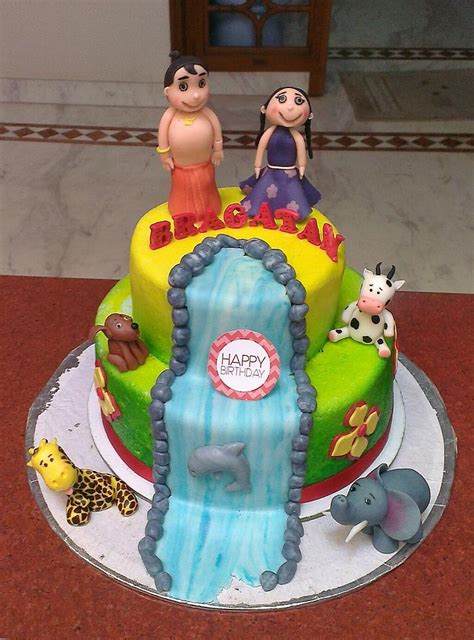 chota bheem cake - Decorated Cake by sivathmika - CakesDecor