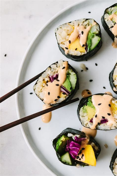 Avocado Cucumber Sushi Rolls Recipe - The Simple Veganista