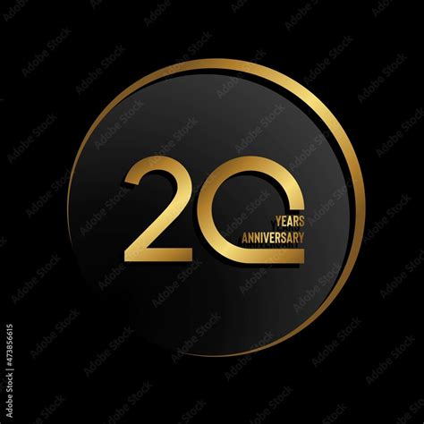 20th anniversary logo. Golden anniversary celebration logo design for ...