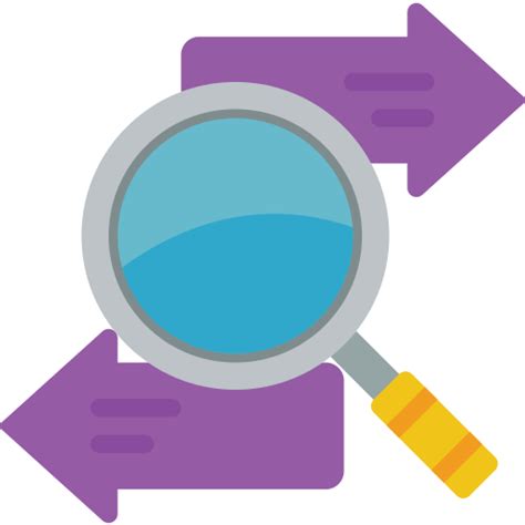 Magnifying glass Basic Miscellany Flat icon