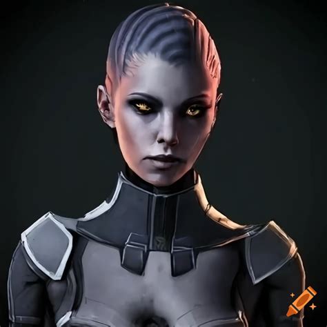 Female character from mass effect video game on Craiyon