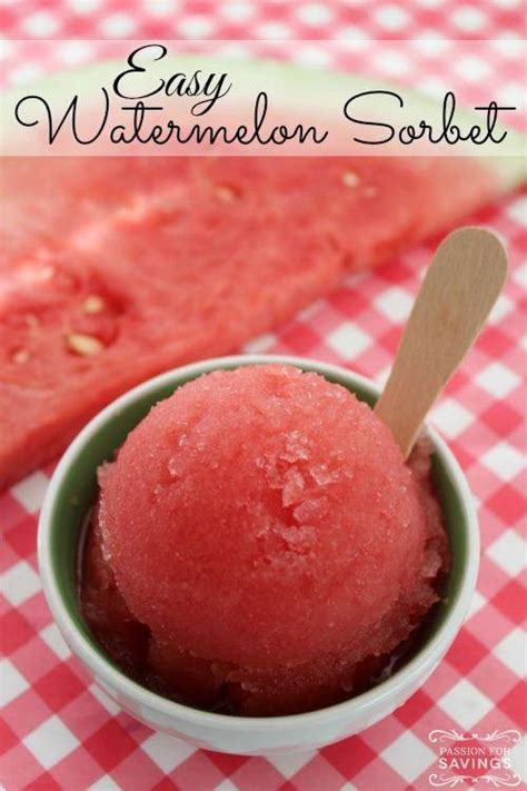 Easy Watermelon Sorbet Recipe!