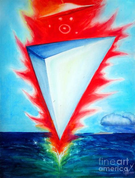 Bermuda Triangle Painting by Sofia Metal Queen
