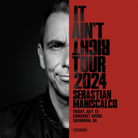 Sebastian Maniscalco: It Ain't Right Tour | Enmarket Arena