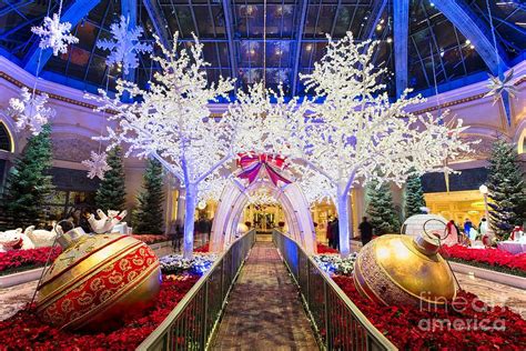 Bellagio Photograph - Bellagio Christmas Walkway Path by Aloha Art ...