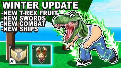 THEY ANNOUNCED THE T-REX FRUIT! Blox Fruits Winter Update - YouTube