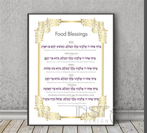 Shabbat Blessings Printable - Customize and Print