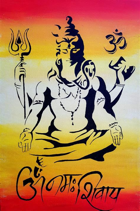 om namah shivaya | Painting, Art, Acrylic painting