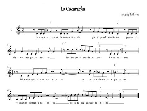 La Cucaracha - free mp3 audio download | Singing Bell