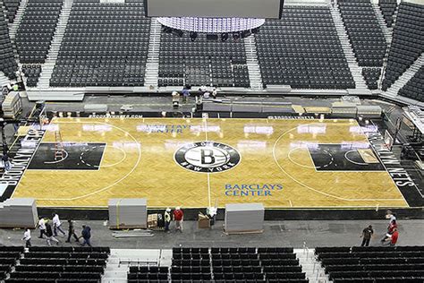 The Brooklyn Nets reveal their new, herringbone-patterned home court (PHOTOS)