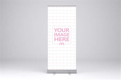 Single Roll Up Banner Stand Mockup Generator - Mediamodifier