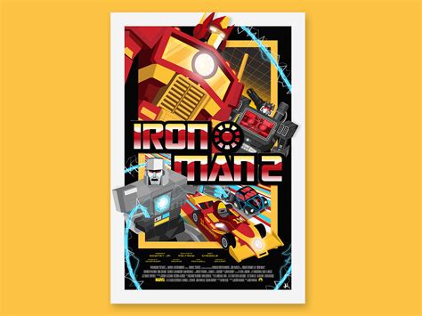 Iron Man 2 – Movie Poster by Andrew McKee on Dribbble