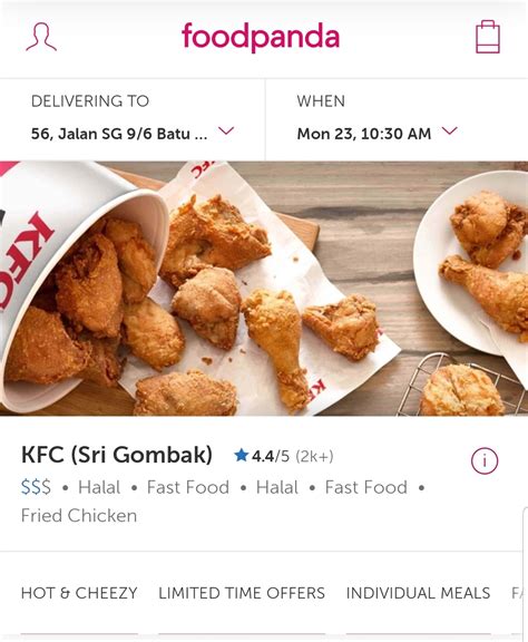 FoodPanda Offers Delicious KFC Menu for Your Quick Meal