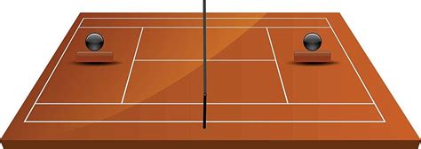 Tennis Court Field In Clay Illustration Free Earth Vector, Illustration ...