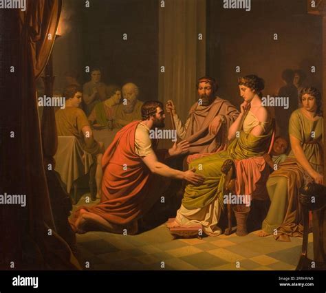 Odysseus before Alcinous, King of the Phaeacians, 1853 Stock Photo - Alamy