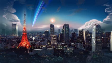 Anime City Scenery Wallpapers - Top Free Anime City Scenery Backgrounds - WallpaperAccess