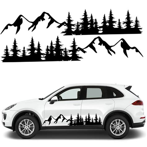 Buy ain Car Decals Large, Tree Forest Graphics Car Stickers for Men, Big Vinyl Stickers for Car ...