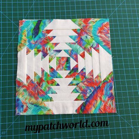 pineapple quilt block paper piecing tutorial | All about patchwork and quilting