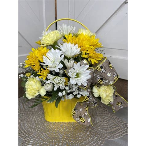 Fresh Yellow Basket Four Seasons Florist - Best Washington MO Flower Shop