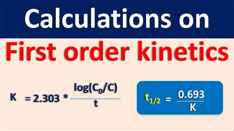 Calculations on first order kinetics - YouTube