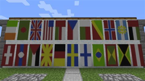 Minecraft Banner Tutorial - Flags of the World! - YouTube